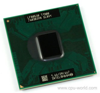 Intel Mobile T1300 1,66GHz / 2M L2 / FSB-667 - nové