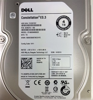 Dell 4TB 7.2K 6G SAS - 0529FG