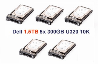 1.5TB U320 Pole pre zakúpený Dell server
