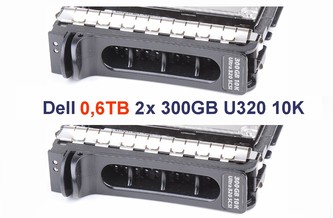 600GB U320 Pole pre zakúpený Dell server