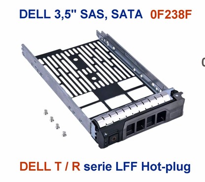 Dell 3,5" T/R HDD rámik, Hotplug tray LFF