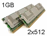 1GB KIT - 2x512M DDR2 ECC FB