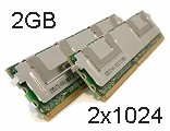 2GB KIT - 2x1G DDR2 ECC FB