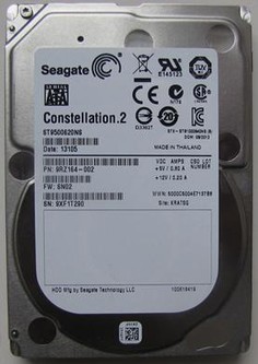 500GB 2.5"  6G SATA Seagate Constellation.2